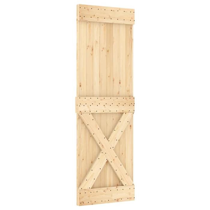 VidaXL Porte coulissante et kit de quincaillerie 70x210 cm pin massif 3332790