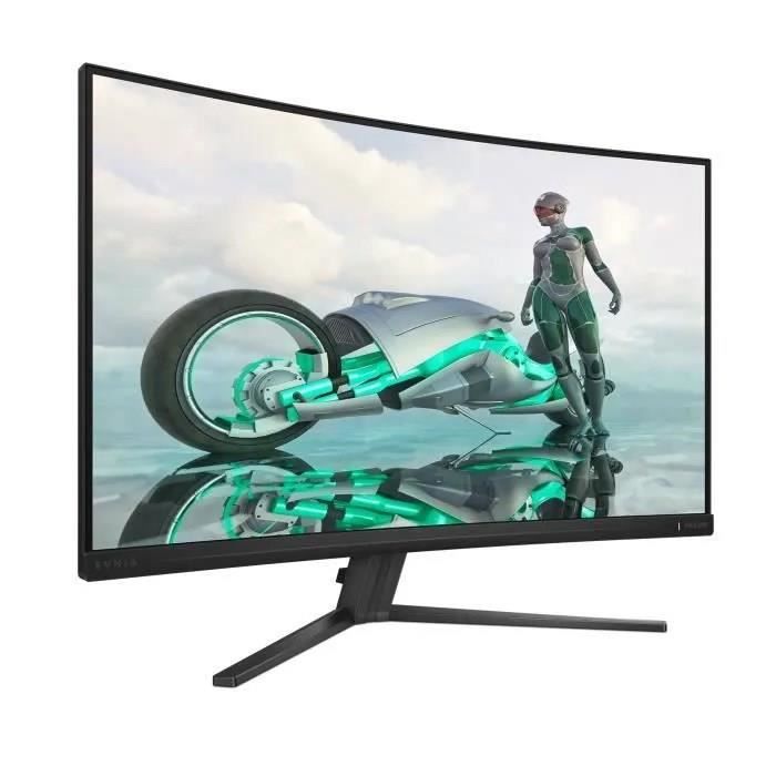Curved Gaming PC Monitor - PHILIPS - 32" - QHD - 180Hz - Fast VA Panel - 0.5ms - 32M2C3500L