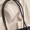 Large Capacity Handbag Korean Style Shoulder Bag PU Leather Tote Bag for Women