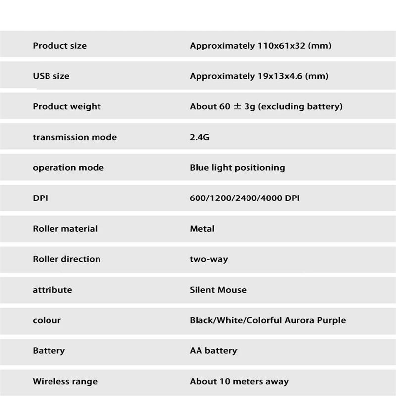 Lenovo Xiaoxin Air Handle Wireless Silent Mouse Portable Office Very Long Endurance 4-speed DPI Adjustable