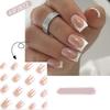 French False Nails White Edge Nail Tips New Fake Nials  Women Girls