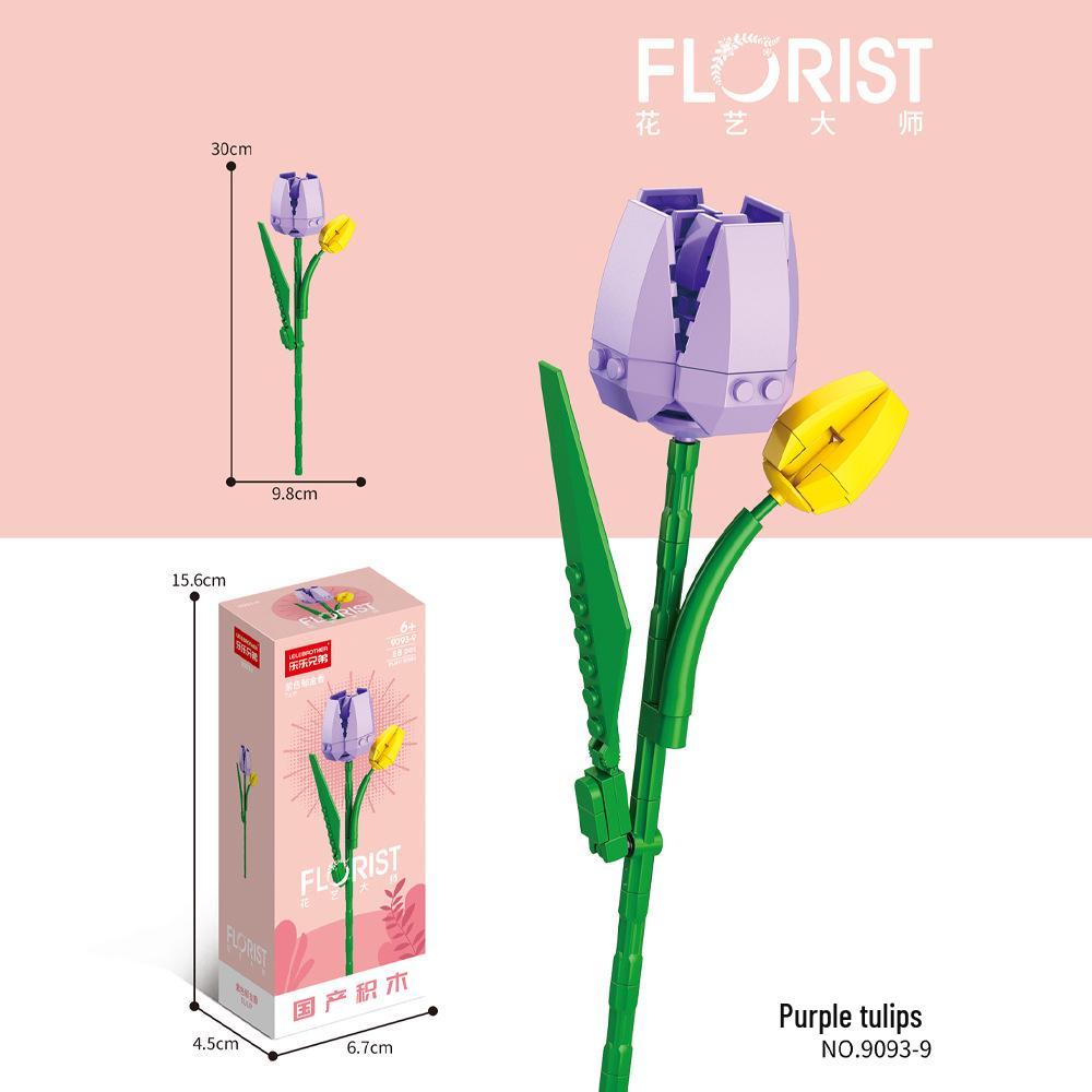 Desktop Flower Building Blocks: Educational Toy for Kids - Creative Gift for Girls
