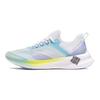 Li Ning Feidian Challenger One Piece Woven Speed Low Top Running Shoes Men Running Shoes White Blue Purple ARMR011-1