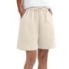 Women's Casual Wide-Leg High-Waisted Slimming Lightweight Drawstring Shorts