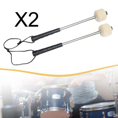 2 Pieces Head Drum Mallets Percussion Parts Professional Beginners Premium Sturdy Portable