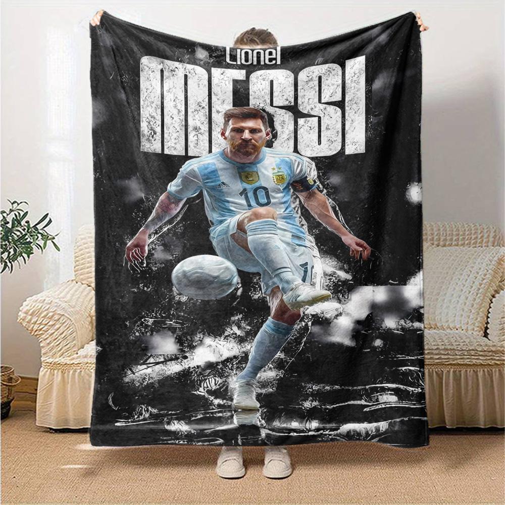 Lionel Messi Soccer Legend Blanket Soft & Cozy Great for Chair Seaside Sofa for All Seasons Warmthful Decor Best Holiday Gift for Friends Family