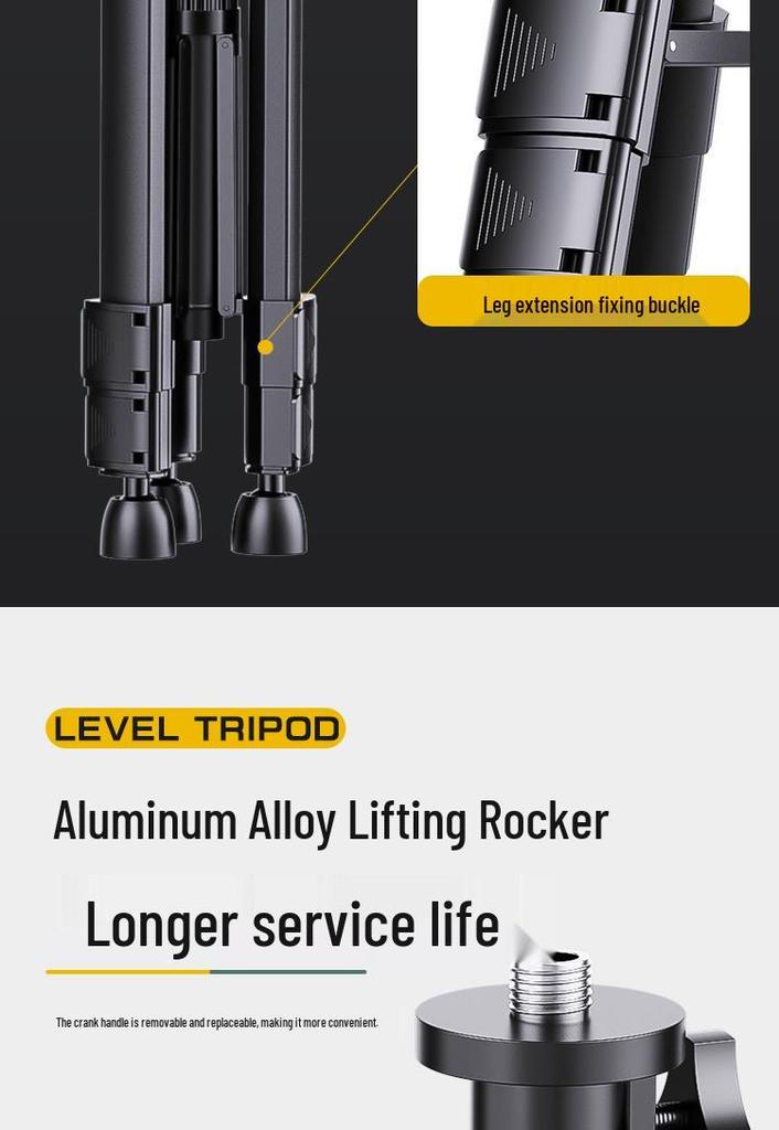 Aluminum Alloy Infrared Laser Level Tripod with Lifting Rod