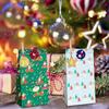Christmas Wrapping Bags For Gifts Christmas Decoration Bag Kraft Paper 24PCS Christmas Wrapping Sacks Party Favor Bags