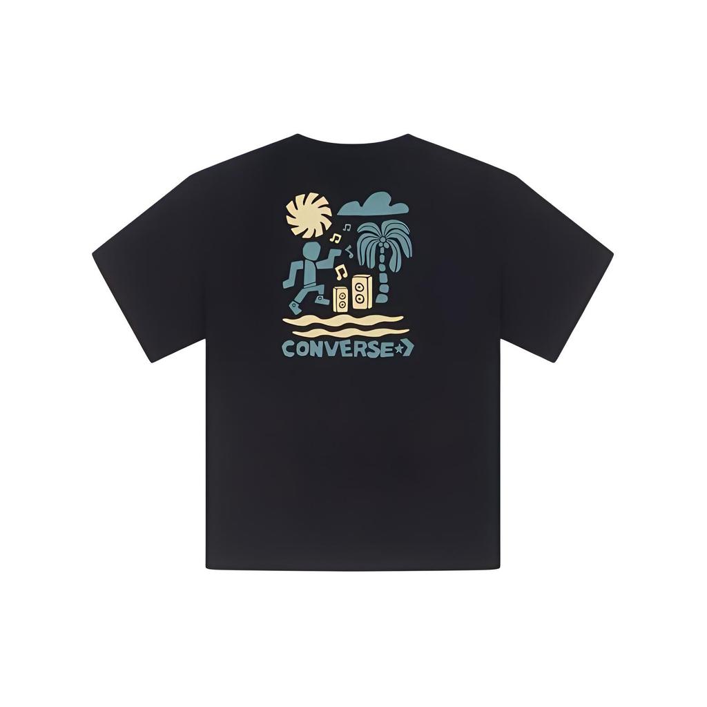 Converse Festival Vibe T-Shirt Asia Sizing 'Black' Men's 10026424-A01