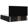 Ottoman Bed with Mattresses & LEDs Black 160x200 Cm Fabric