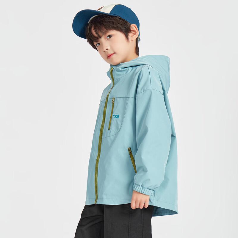 Boys' Water-Repellent Hooded Softshell Jacket