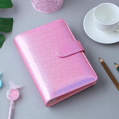 Colorful Macaron Notebook: Laser Loose-leaf Planner for Students and Travelers