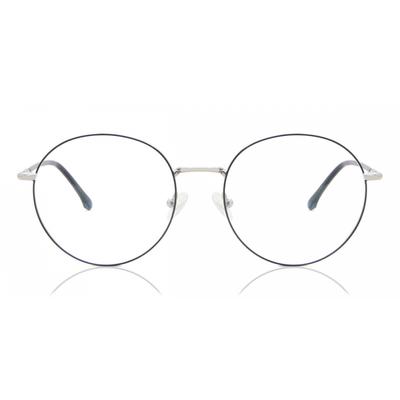 Full Rim Oval Blue Silver Smartbuy Collection Woller 897d Fashion Unisex Eyeglasses