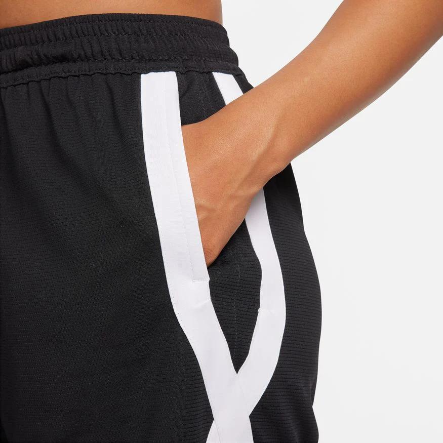 Nike Loose Drawstring Logo Print Wide-Leg Sports Shorts Women Bottoms Black FB8425010