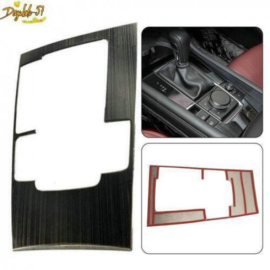 Gear Shift Box Panel Cover Trim Steel Replacement For Mazda 3 Sedan -