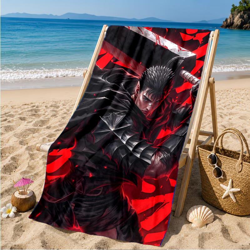 Dark Warrior Rising Beach Towel Microfiber Beach Towel, Lightweight and Quick-Dry, for Summer Travel, Swimming Pool Fan Birthday Gift