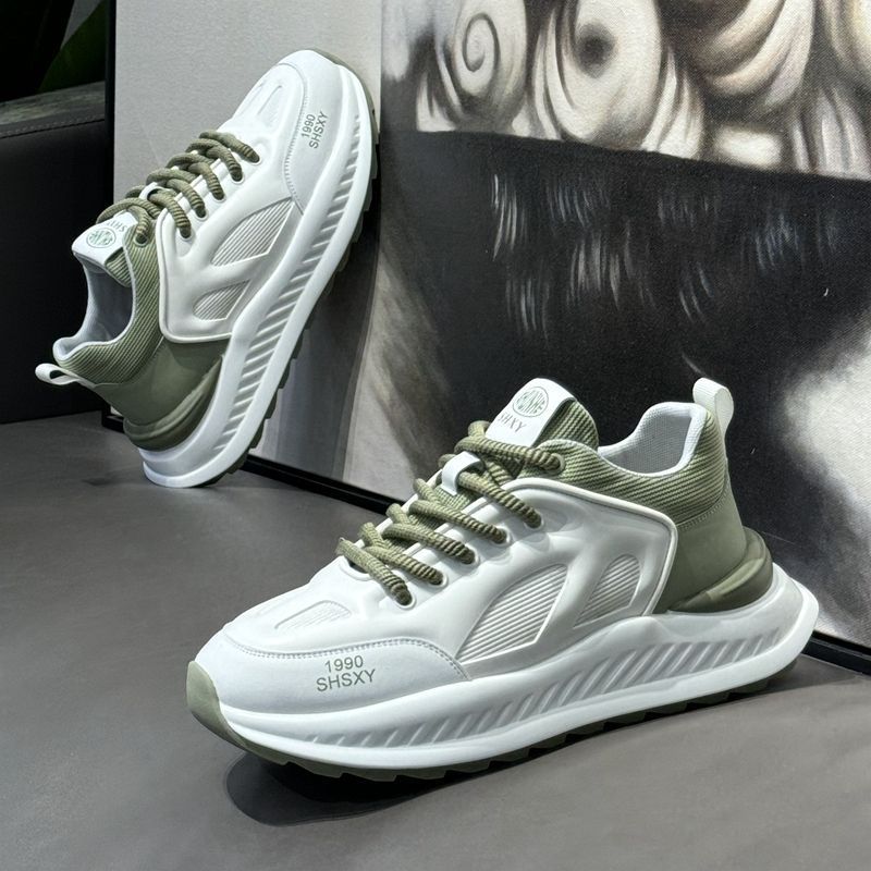 TS JYL Sneakers  Men Autumn Pneumatic Sole Leather 41 зелёный