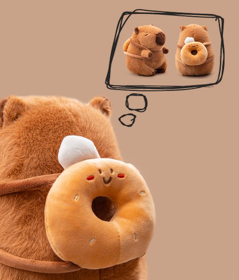 Capybara Plush Toy - Cute Baking Bread Series Stuffed Animal & Children's Sleeping Pillow Doll