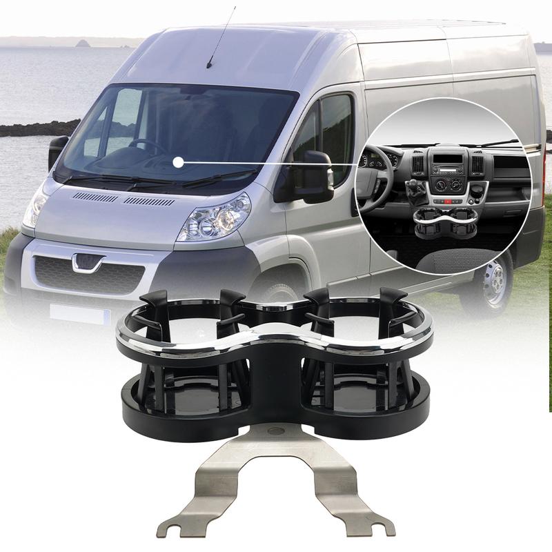 Portabicchieri Doppio per Peugeot Boxer Citroen Relay Fiat Ducato 2007-2024 Camper
