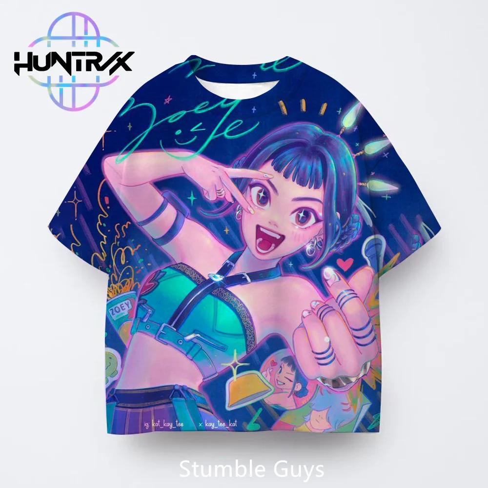 Modă Casual de Vară Copii Kpop Vânătorii de Demoni 3D Desene Animate Mânecă Scurtă Băieți Fete Tricou Haine Anime