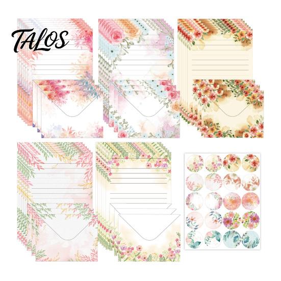 Romantic Confession Letter Paper Watercolor Letterhead Set, Envelopes And Stickers Dreamy Theme Kit, Handwritten Correspondence Birthday Messages