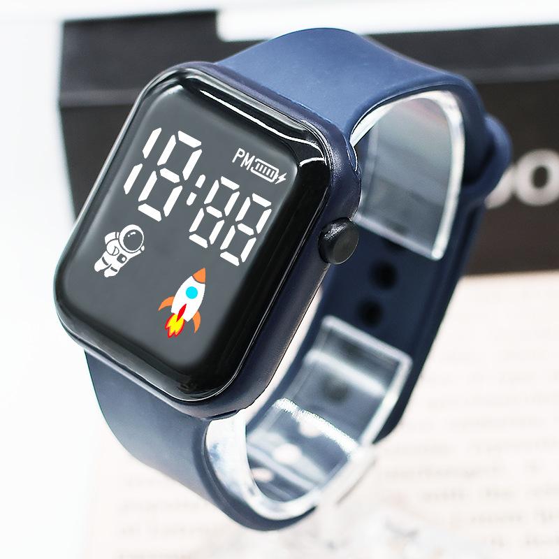 Square Astronaut Led Electronic Watch Life Student Leisure Electronic Watch