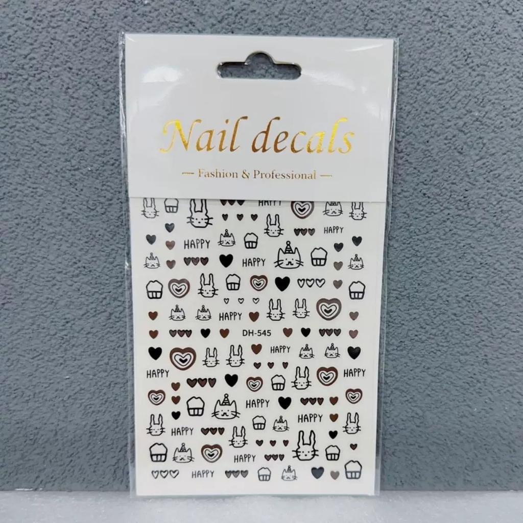 MINKYS Ins Transparent Cool Girl DIY Decorative Nail Sticker for Scrapbooking Cute Journal Sticker Stationery