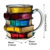 Coffee Cup Imitation Books Container Mug for Bookworms Sturdy Structure And Easy To Handle Suitable