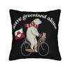 Greenland Is Not For Pillow Case Retro Trendy Pillow Cover Print Pillowcases For Couch Sofa Bedroom
