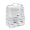 Clear Makeup Storage Rack Drawer Style Lipstick Holder Large Lip Gloss Storage Stand  for Bathroom