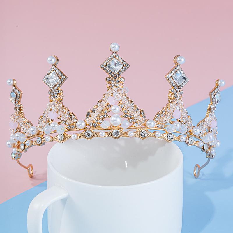 Princess Birthday Crown Headband for Girls – High-end Hair Accessories & Clip