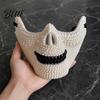 Diamond Skull Half Mask Halloween Face Mask Rhinestone Punk Knight Masquerade Prop Comfortable with Adjustable Straps Lightweight Plastic Party for