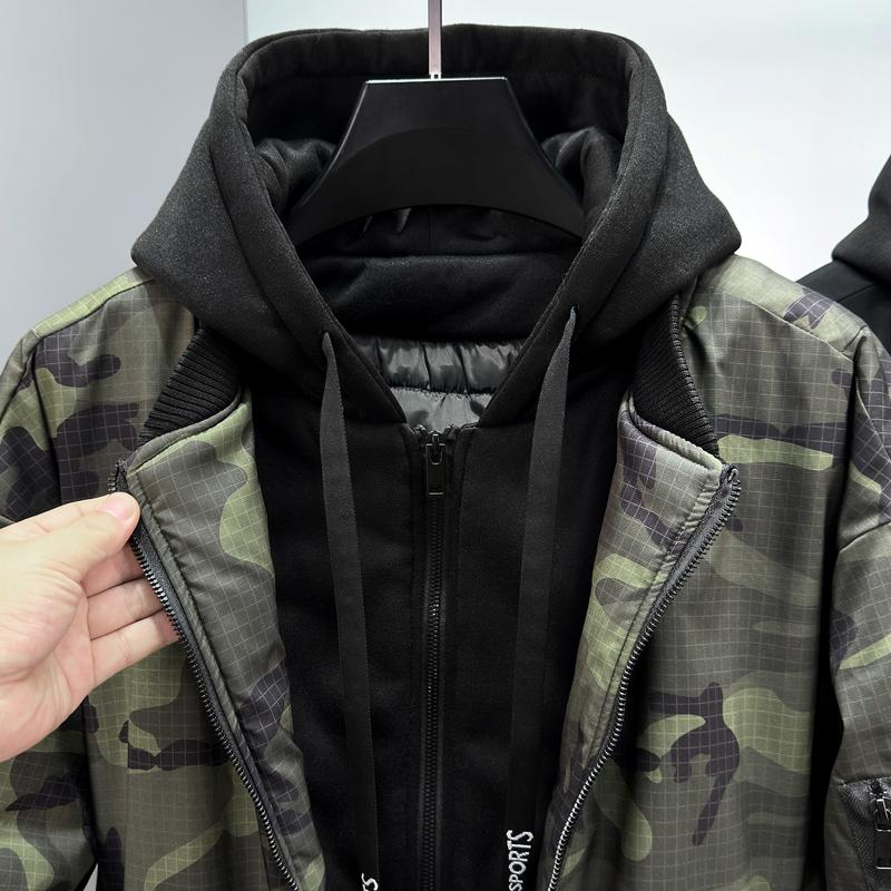 Übergröße 5XL-11XL Mode Winter Herrenmantel Kapuze Lässig Locker Dick Warm Übergroß Oberbekleidung Herrenjacken