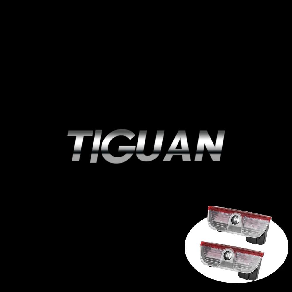 New 2026 2/4PC Car Door Logo Welcome Light LED Laser Projector For Volkswagen VW Golf Variant B8 New Passat Touareg Phideon Tiguan CC Eos