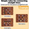 Orbital Logic Strategy Board Game, Family Four In a Row Chess Game Track Moves for 2-Player