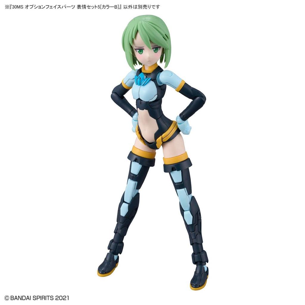 30MS Option Face Parts Expression Set 5 [Color B] Pre-Painted Plastic Model Kit