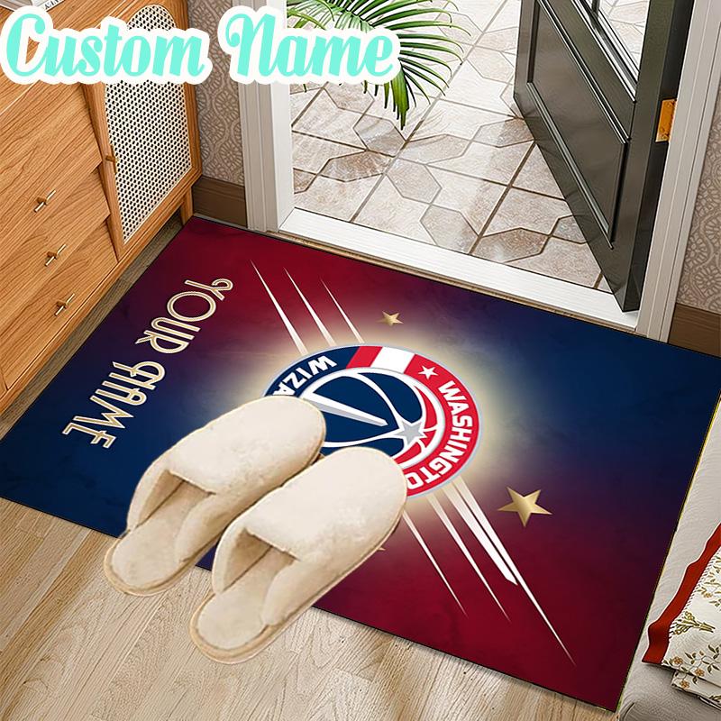 Custom Name Washington basketball Logo Rug Office Rug Chair Mat Non Slip Carpet Rugs for Bedrooms Dining Room Living Room Home Decor gifts