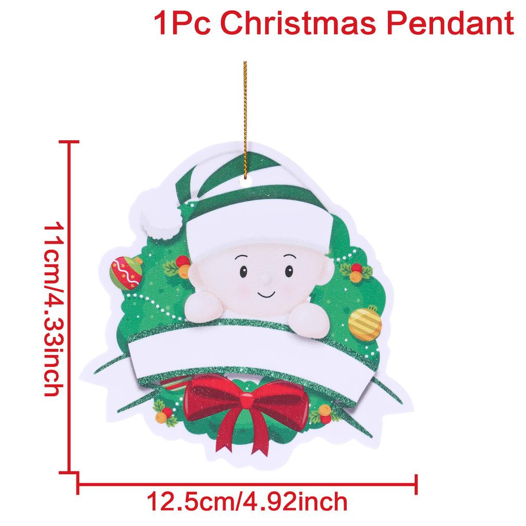 Christmas Pendant DIY Personal Family Christmas Decorations For Home 2025 Navidad Christmas Tree Hanging Ornament New Year 2025