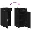 Storage Cabinet Black Oak 40 x 42.5 x 93 cm