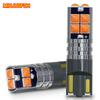 2Pcs High Quality T10 W5W Super Bright Car Interior Reading Dome Light Marker Lamp 168 194 LED Auto Wedge Parking Bulbs Orange