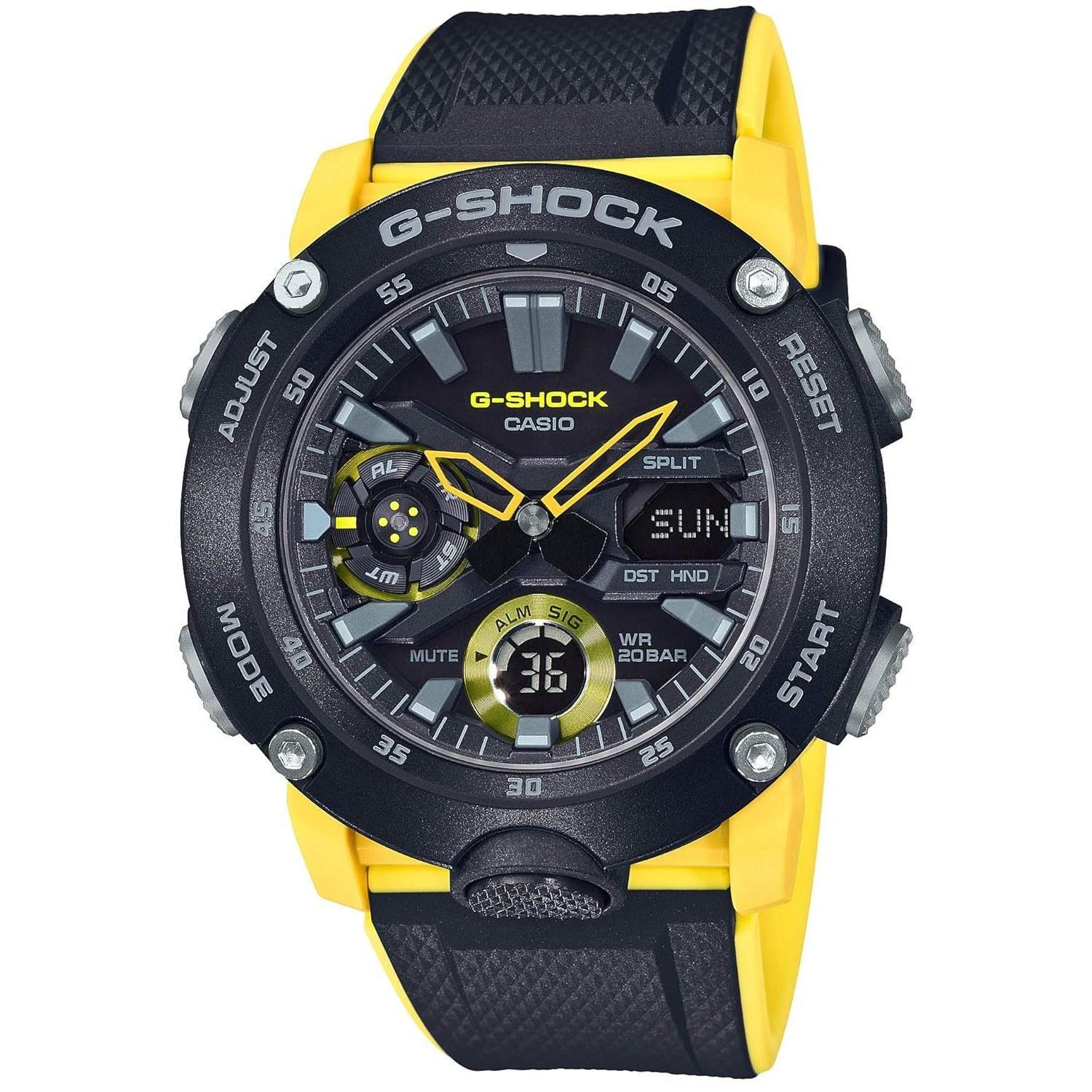 Casio wristwatch G-Shock domestic genuine product carbon core guard structure GA-2000-1A9JF mens yellow