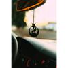 Ornament pentru mașină, metal, stea lună, lup gri, ornament pentru oglindă retrovizoare, suvenir, accesoriu auto