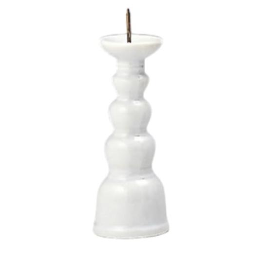 

White candle holder Buddhist altar Buddhist altar memorial urn use [7 inches] supplies, accessories, service, белый