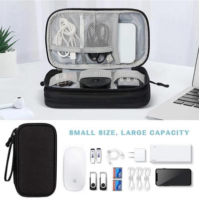 Travel Organizer Bag Cable Storage Organizers Pouch Carry Case Portable Waterproof Double Layers Storage Bags for Cable Cord