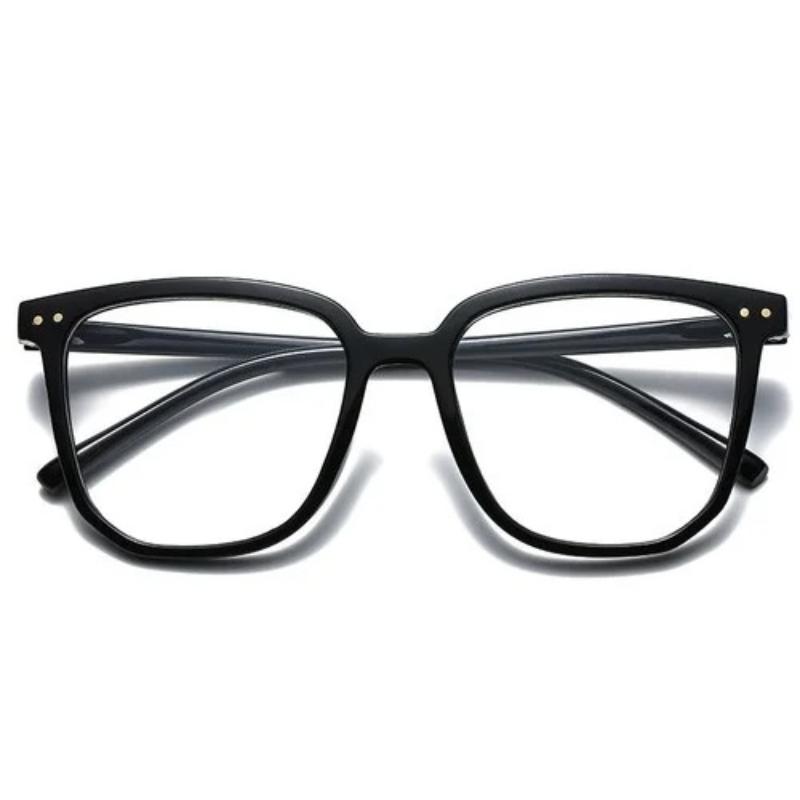 3 Pairs of Rectangular Frame Anti Blue Light Glasses for Men and Women Fashionable Glasses with Simple Style