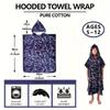 Youngsters' Hawaiian Coconut Tree Cotton Bath Towel Wearable, Extra Large Thick, Super Absorbent Beach Wrap with Hood for Boys Girls, 79.76x64.77 Cm