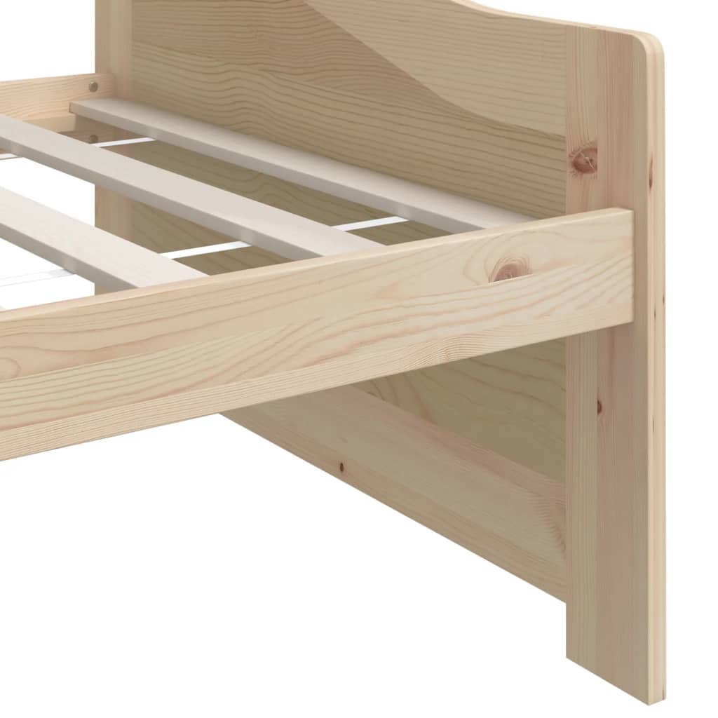 Vidaxl Divano/Letto a 3 Posti, Legno Massiccio di Pino, 90 X 200 Cm