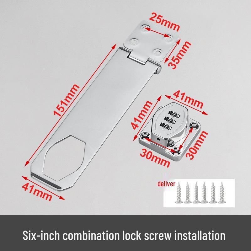 Kombinační zámek s kolíkovou západkou pro skříňky, dveře, zásuvky, botník a lednici - Instalace bez vrtání.