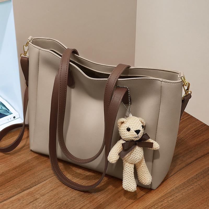 New Autumn and Winter Large-capacity Handbag Genuine Leather Fashionable High-end Single-shoulder Crossbody Bag