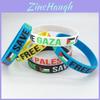Braccialetto in silicone commemorativo Free Palestine con design geometrico ecologico